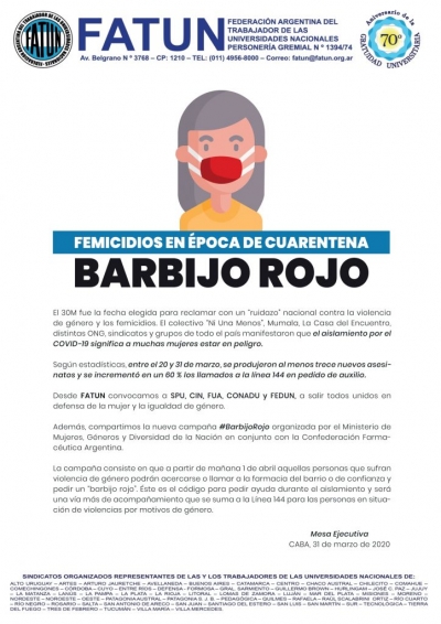 Femicidios en época de cuarentena