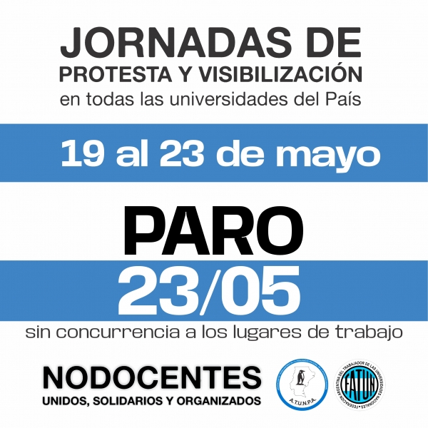 SEMANA DE VISIBILIZACIÓN | 19 AL 23 DE MAYO