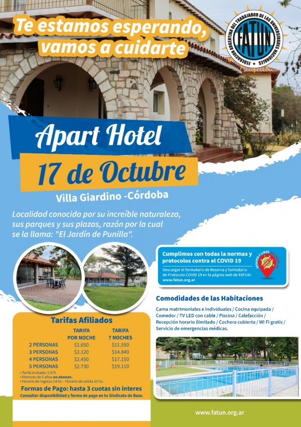 Hoteles disponibles para la temporada de turismo 2020-2021
