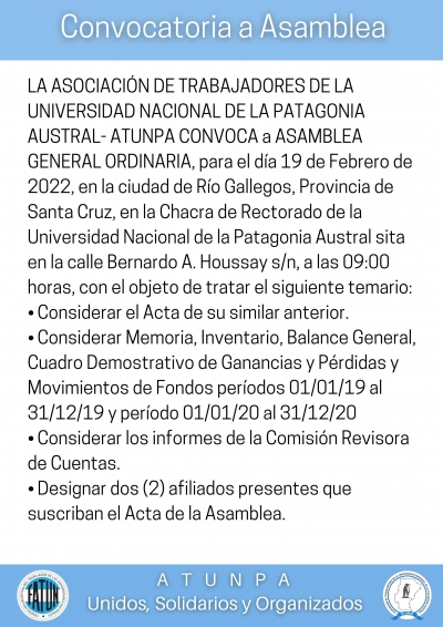 Convocatoria a Asamblea